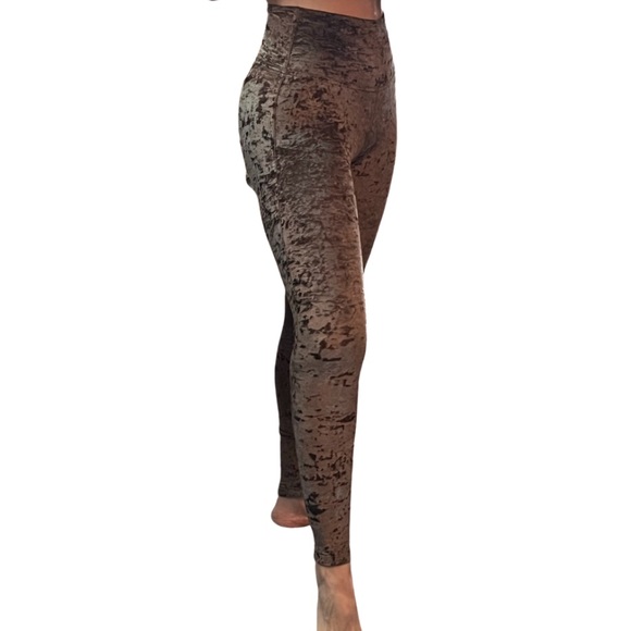 Lululemon H/R leggings Wunder Under, special edition Coffee Press Crushed Velvet - Picture 6 of 13